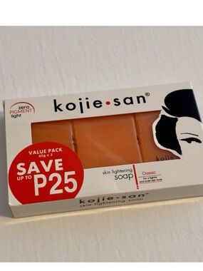 New Kojie San Skin Lightening Soap 3 Bars of 65g BNIB